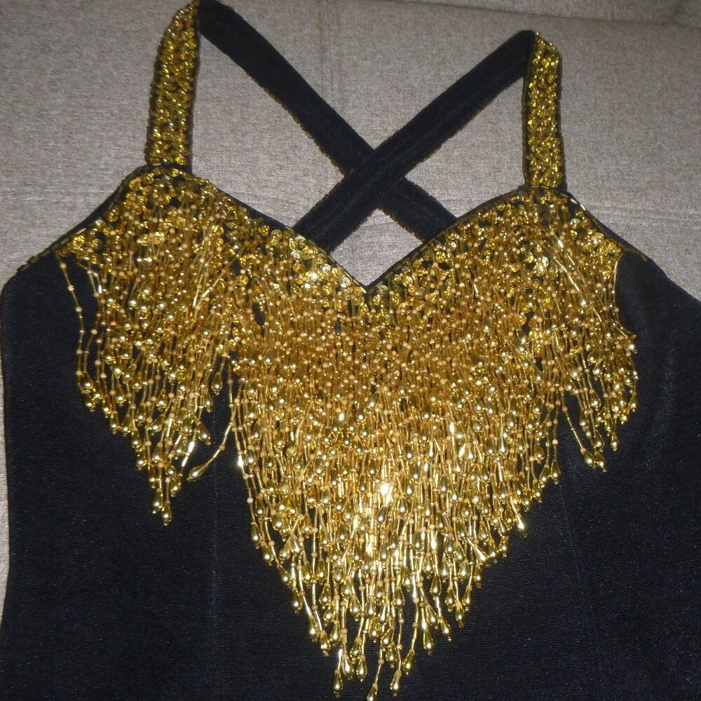 My Fashion- Women’s black evening dress